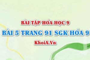 Bài 5 trang 91 SGK Hoá 9: Tính chất hóa học của axit cacbonic H2CO3 và muối Cacbonat